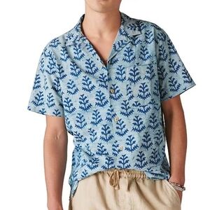 NWT Lucky Brand Indigo Button Down Shirt